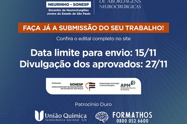 Submissão de Trabalhos para o 11º Neurinho – SONESP