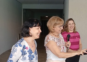 Dra. Silvia Pelegrino, Dra. Noeli Rodrigues Andrade e Dra. Carla Petean.